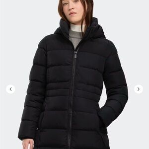 Elegant Black Puffer Jacket for Women